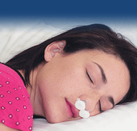 Woman sleeping without disturbing her partner